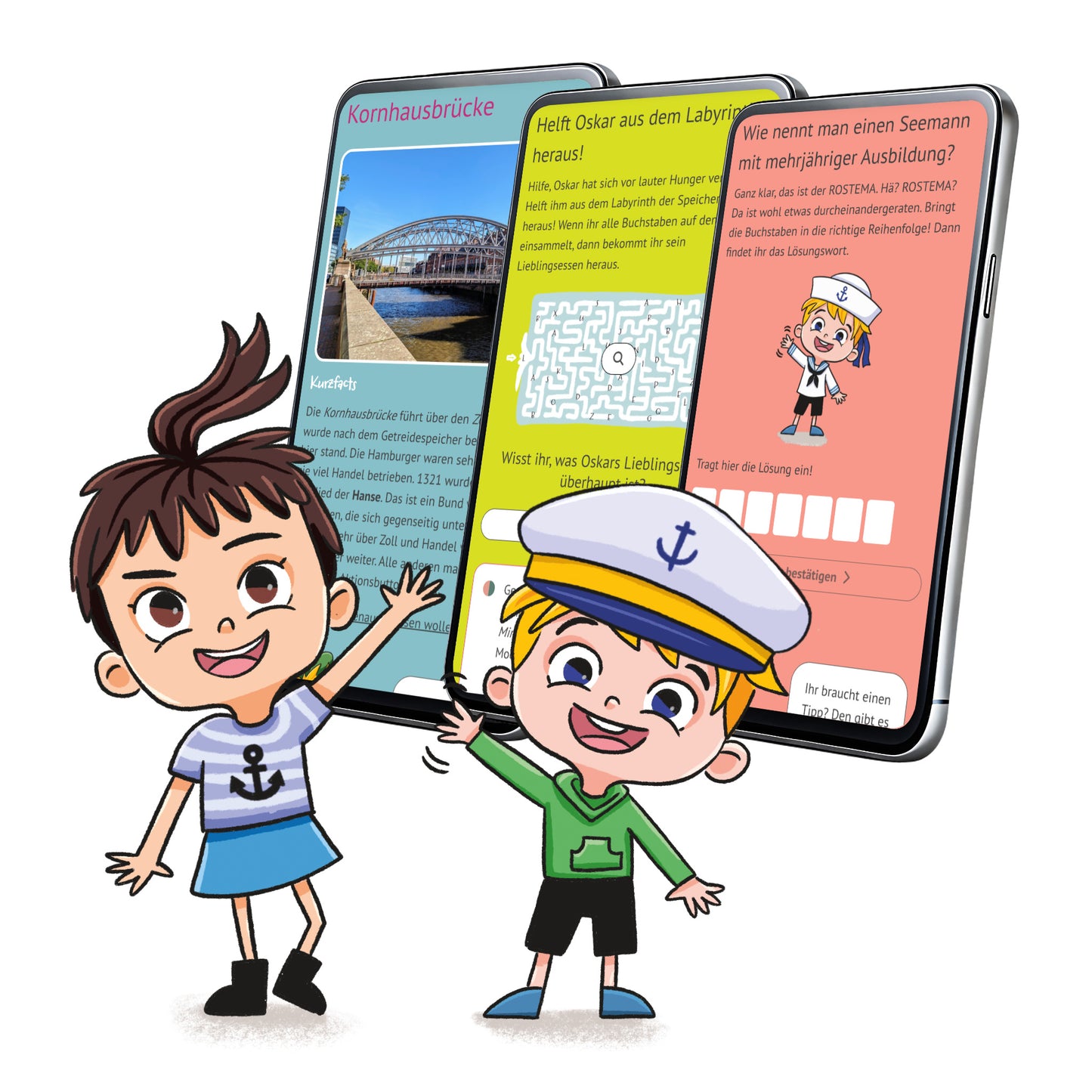 Digitale Schnitzeljagd Hamburg-Hafen Kinder
