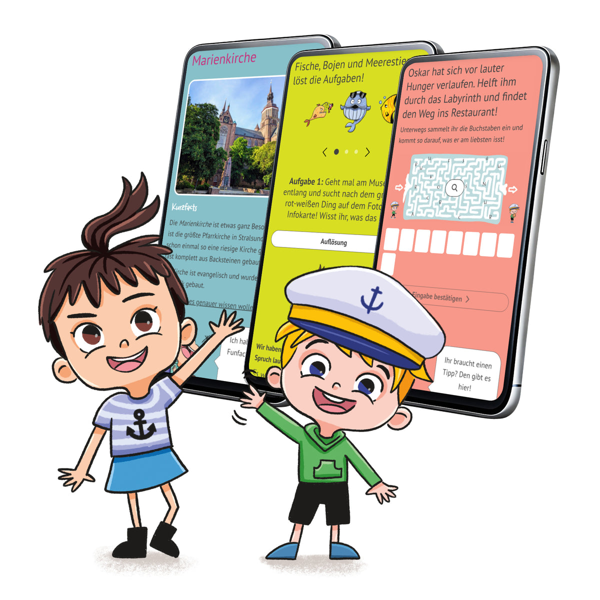 Digitale Schnitzeljagd Stralsund Kinder