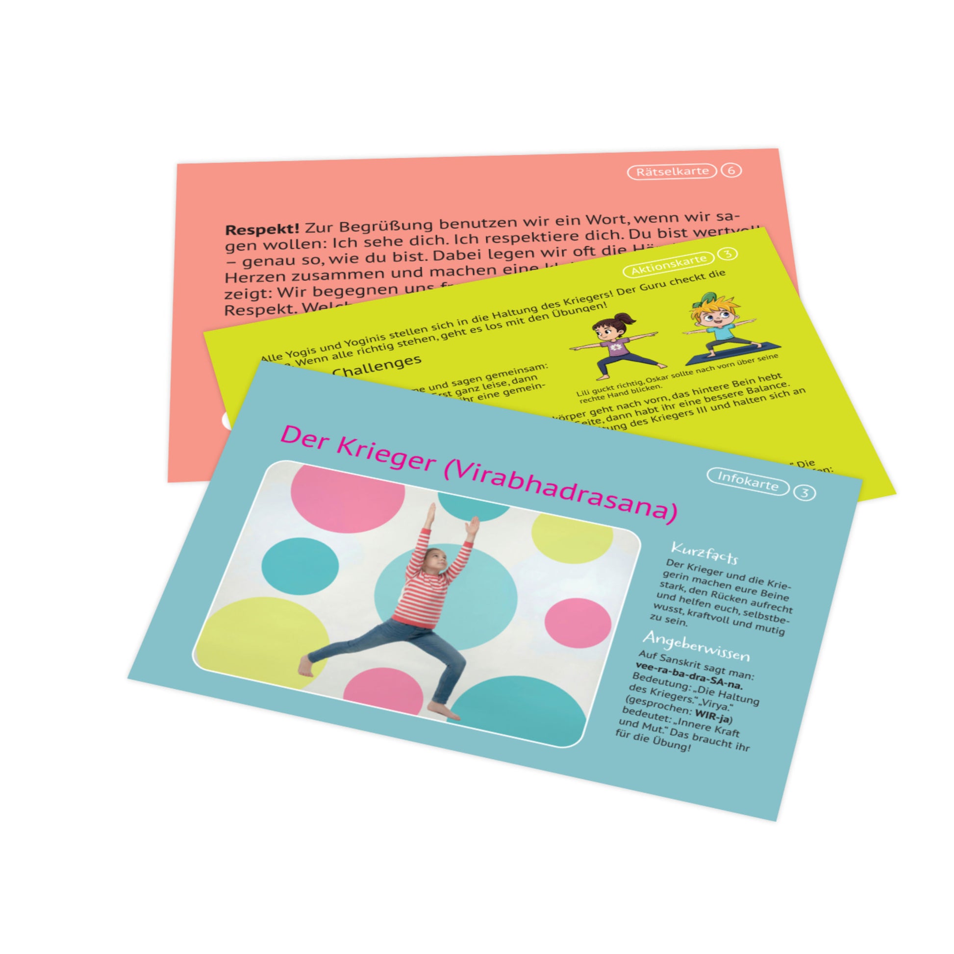 Yoga Spiel Karten
